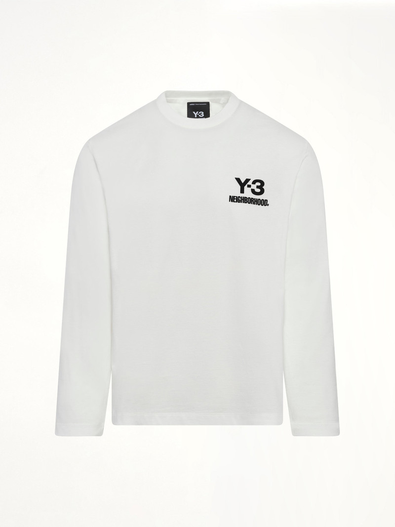 Y-3 Y-3 X NBHD Logo Ls T-Shirt in White outlook