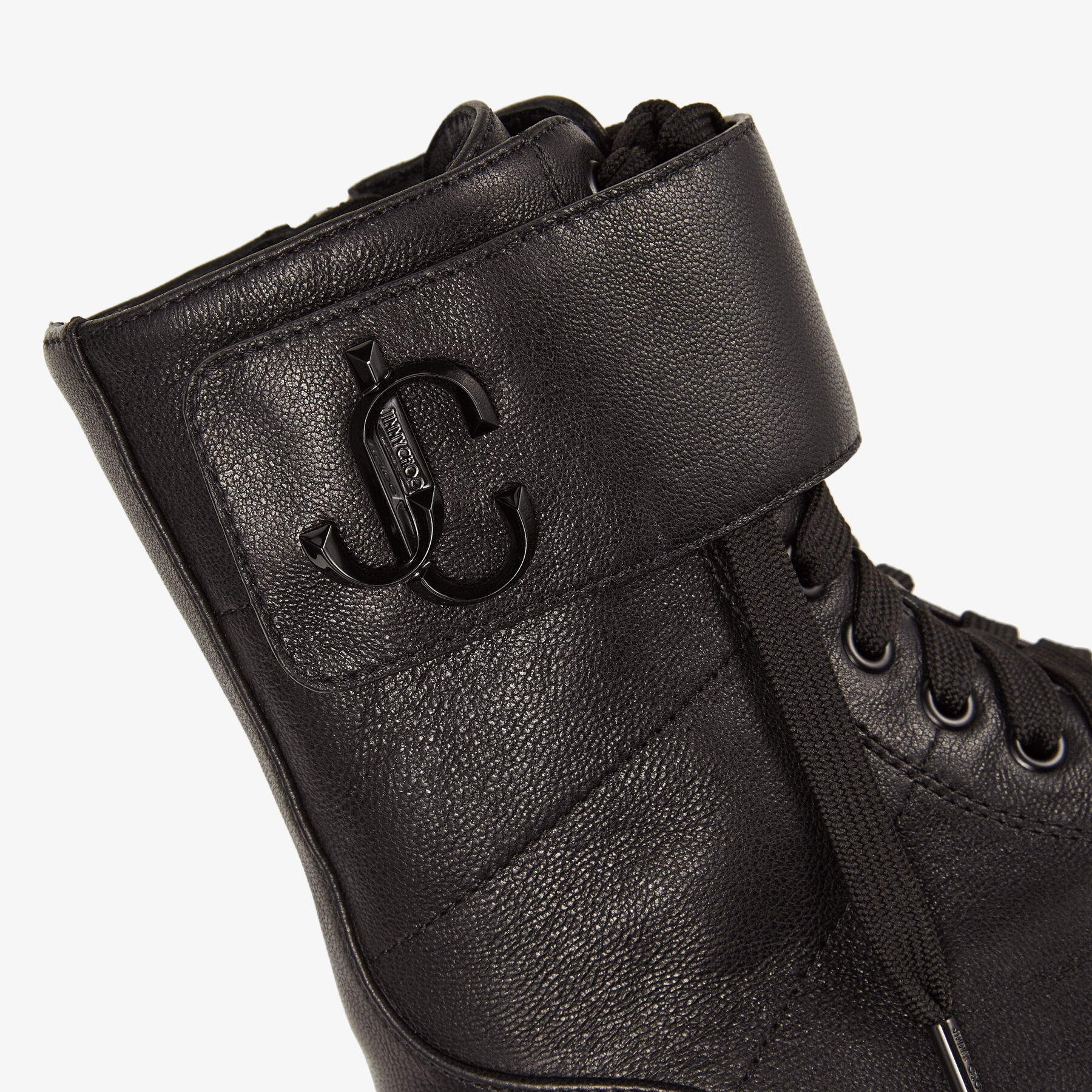 Ceirus Flat
Black Soft Nappa Leather Combat Boots - 4