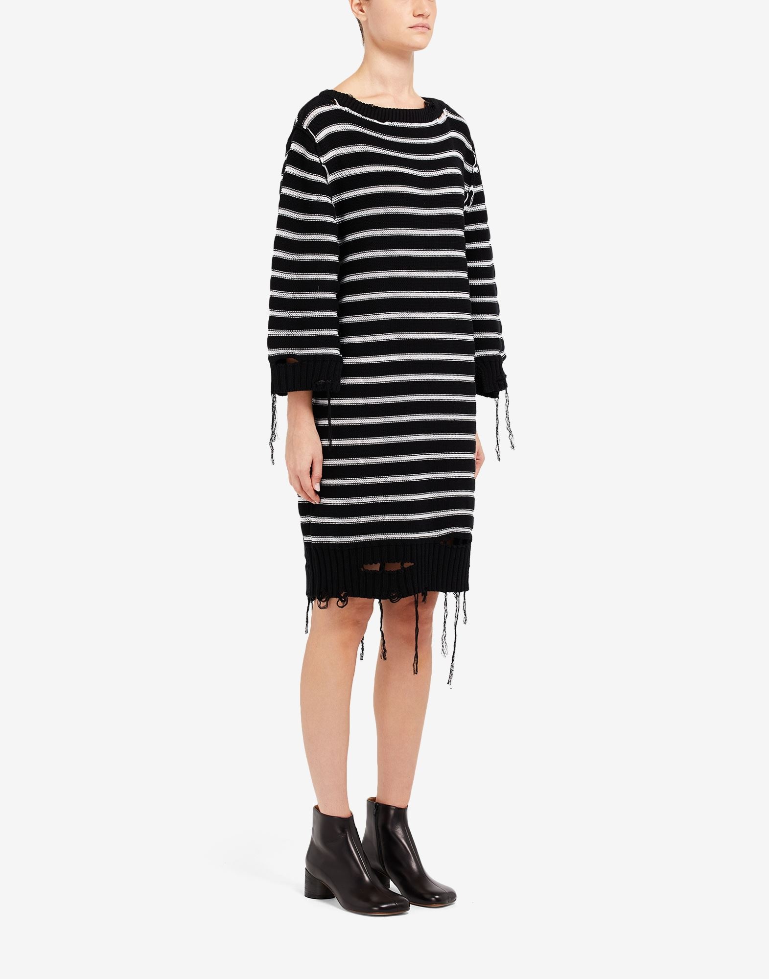 Distressed knit dress - 3