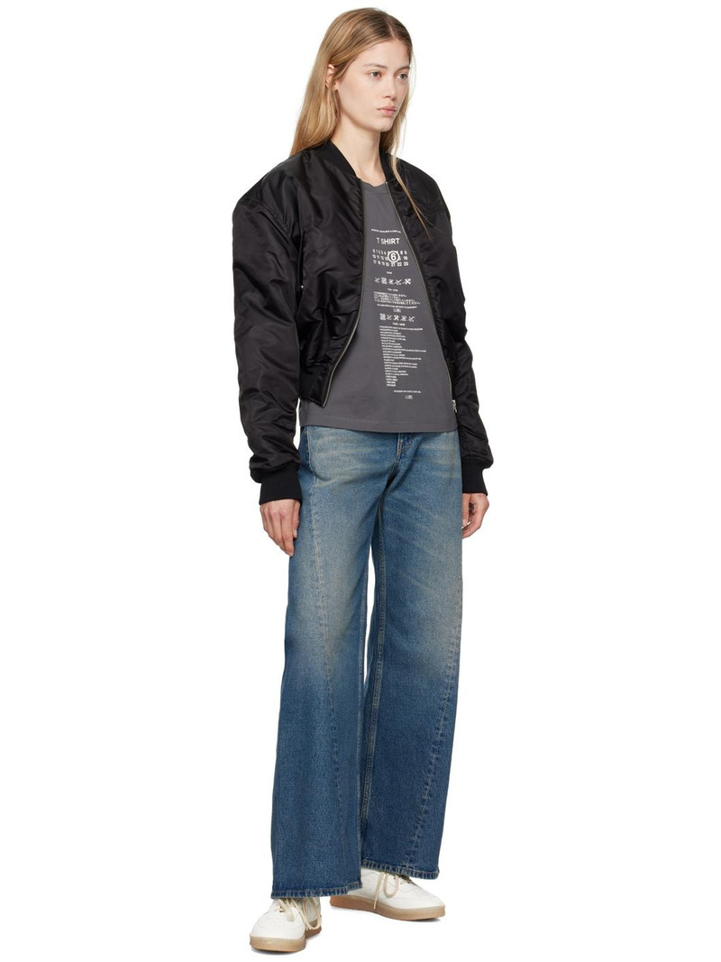 MM6 Maison Margiela Blue Twisted Outseam Jeans outlook
