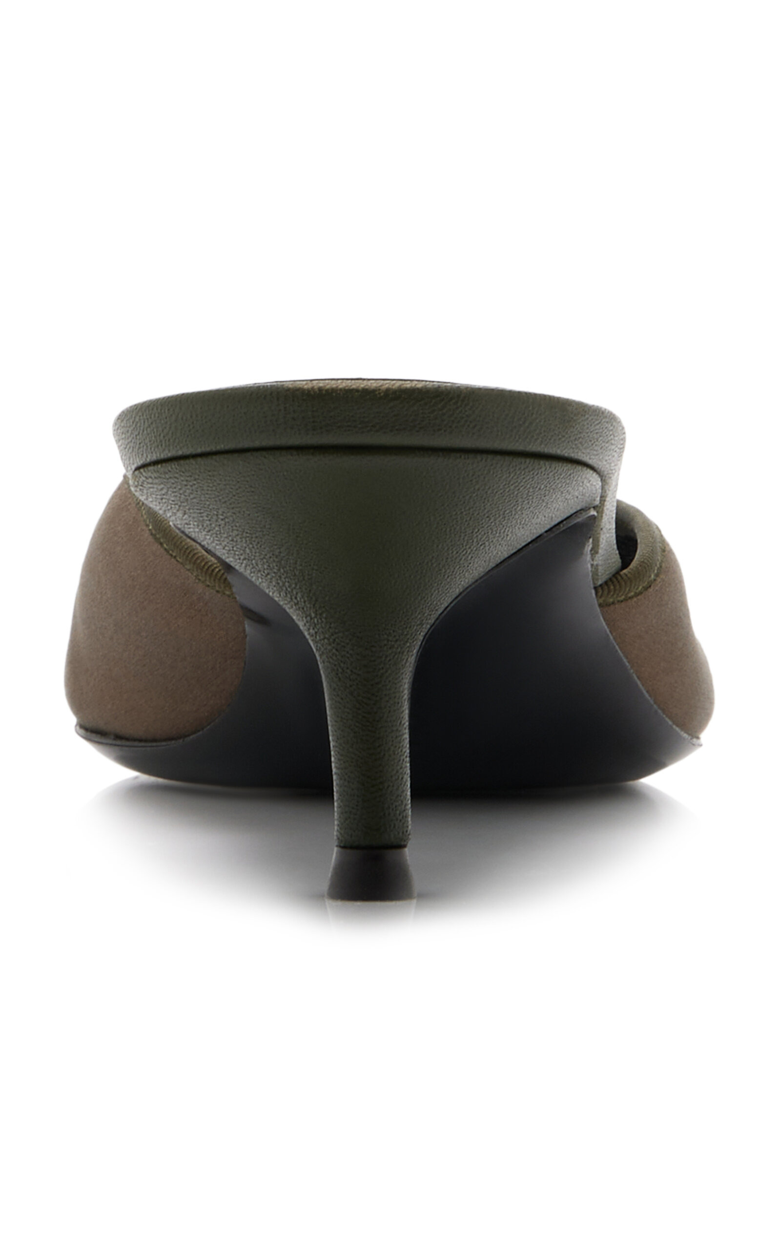 Otto Satin Mules green - 5