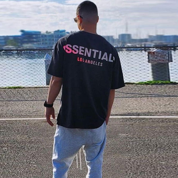 Fear of God Essentials LA Tee Black limited Reflective Short Sleeve Unisex FOG-SS20-004 - 3