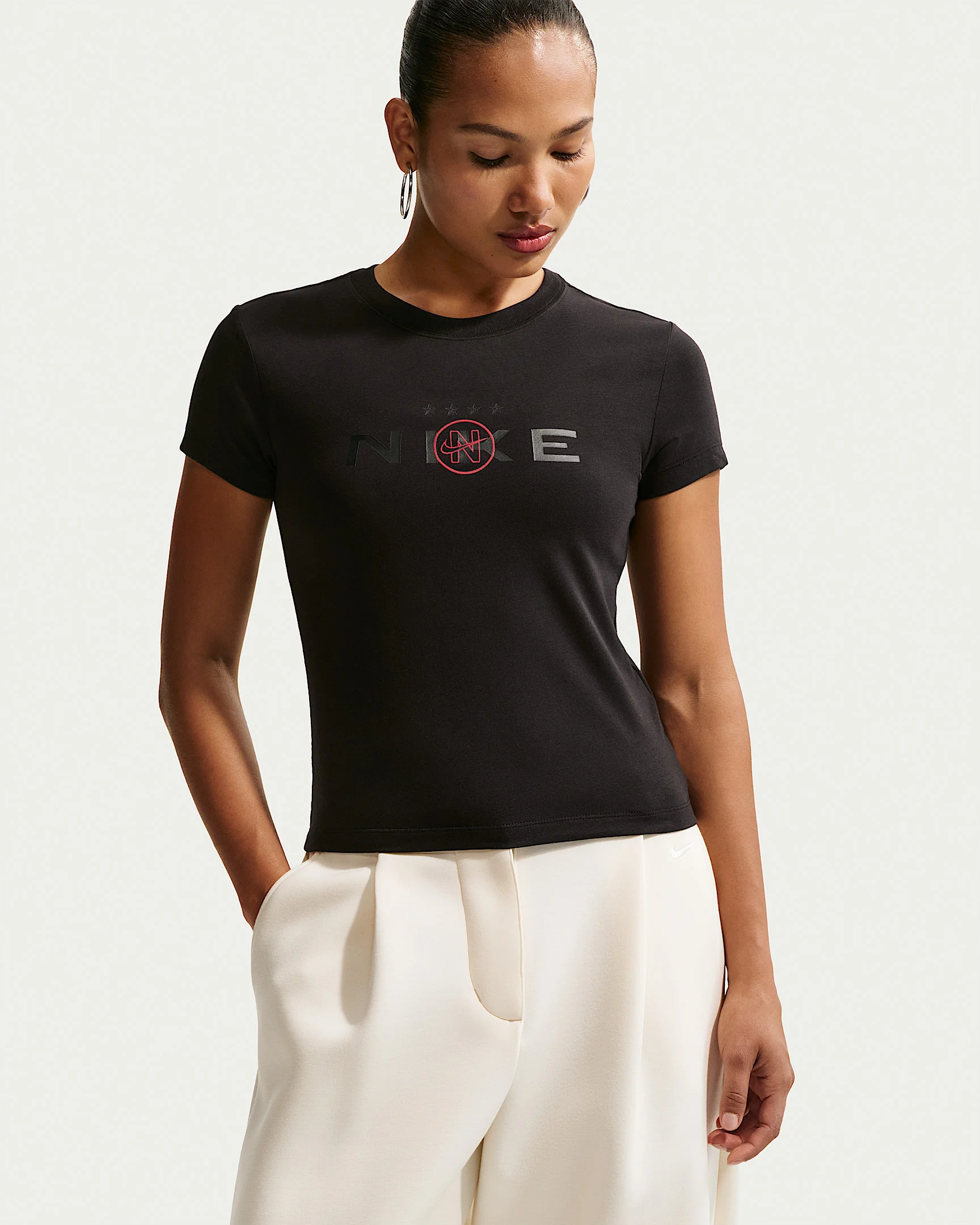 Nike Sportswear Chill Knit Women's Mod-Cropped T-Shirt - 1