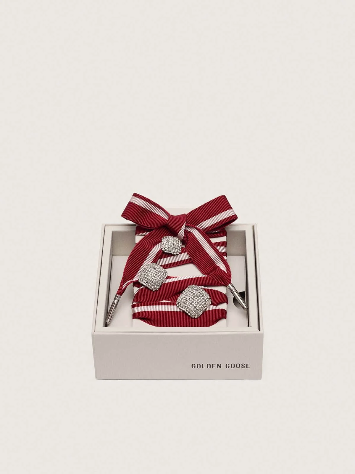 Skins two-tone laces with three silver charms - 1