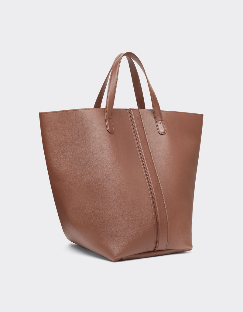 Tote bag in smooth nappa leather 3