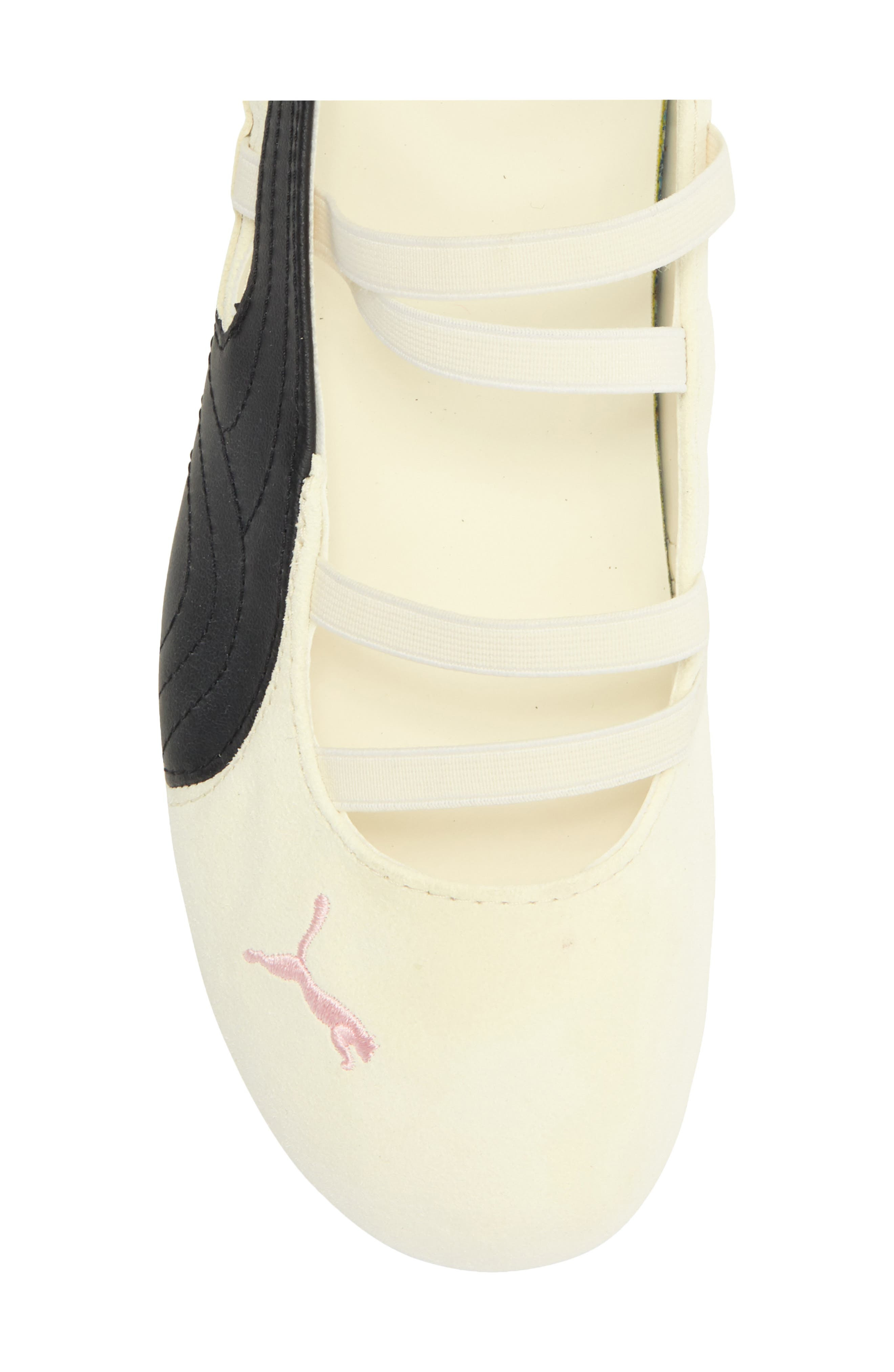 PUMA x Rosé Speedcat Ballet Sneaker in Warm White/Puma Black/Pink at Nordstrom - 5
