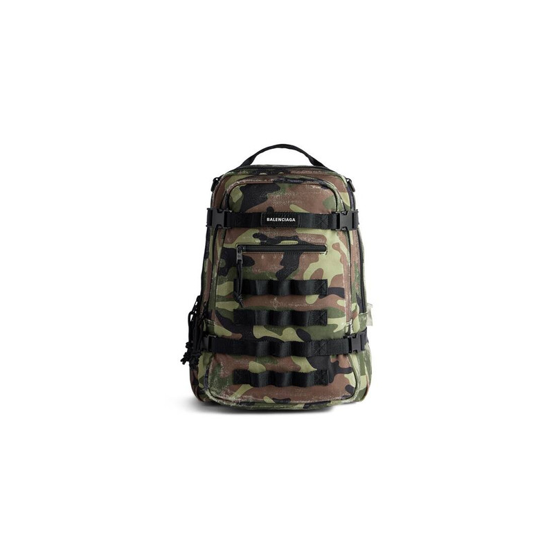 Men's Army Space Small Backpack Camo Print in Dark Green 1