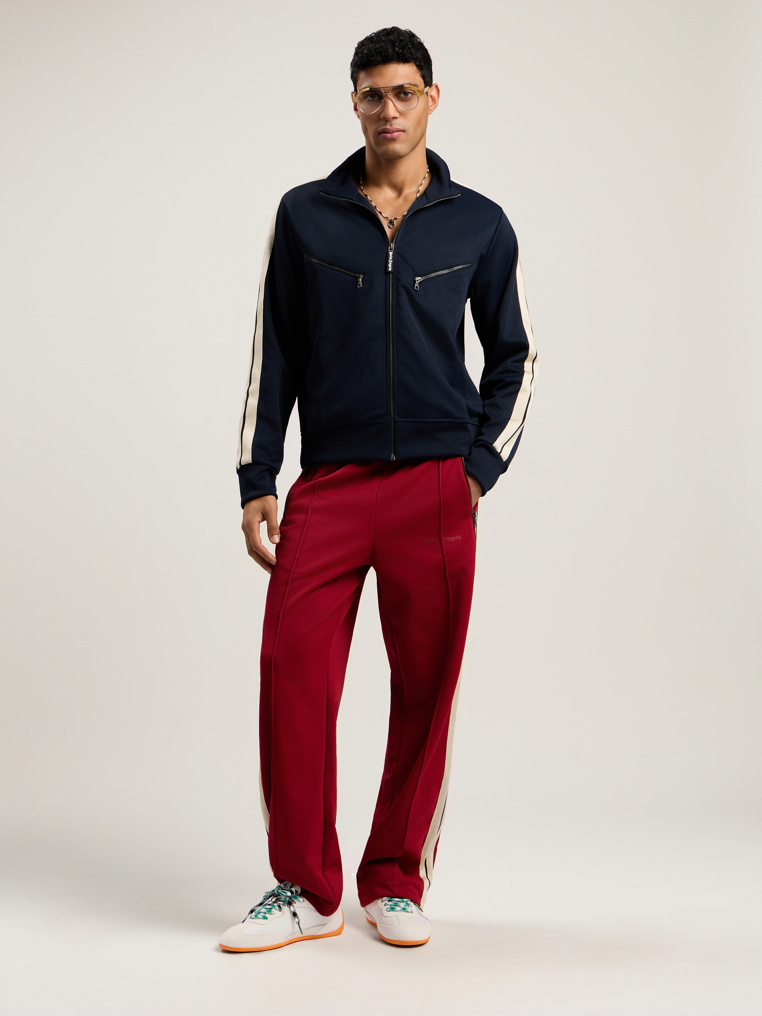 Curved Logo Zip-Up Track Jacket - 2
