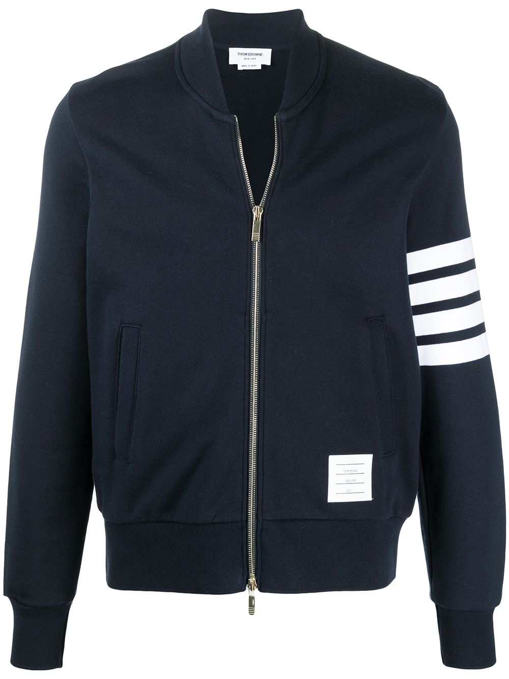 4-Bar stripe zip-up sweatshirt - 1