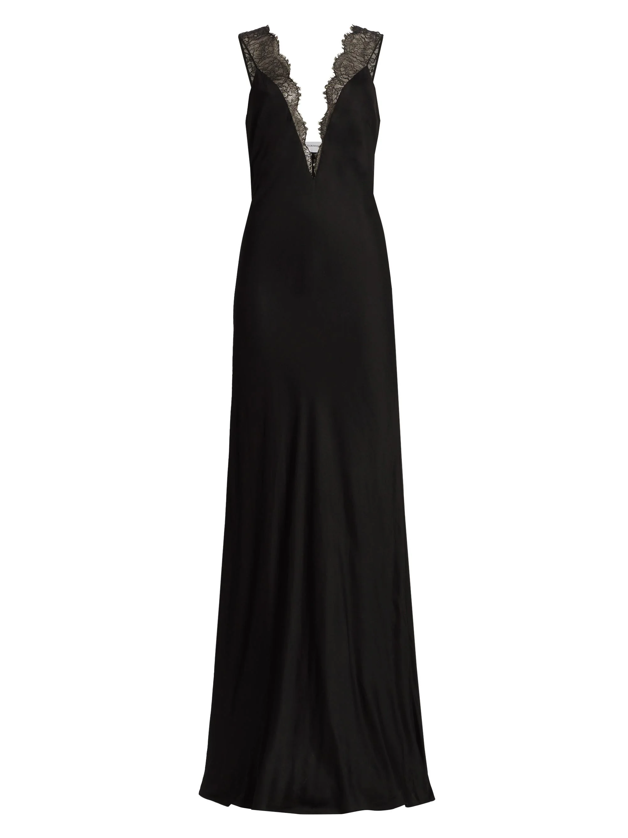 Women's The Malone Lace-Trim Gown - Black - 1