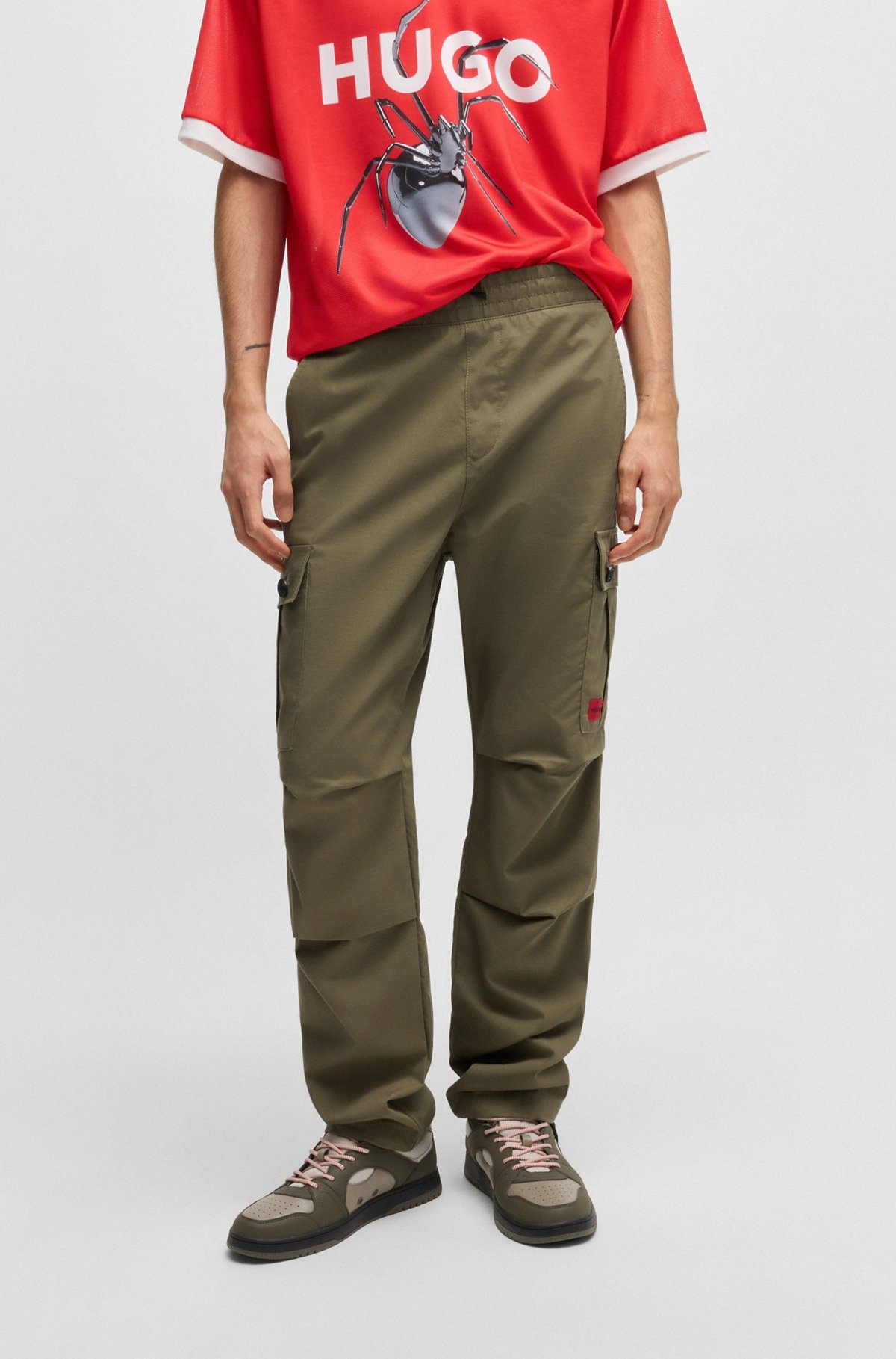 REGULAR-FIT CARGO TROUSERS IN RIPSTOP COTTON - 2