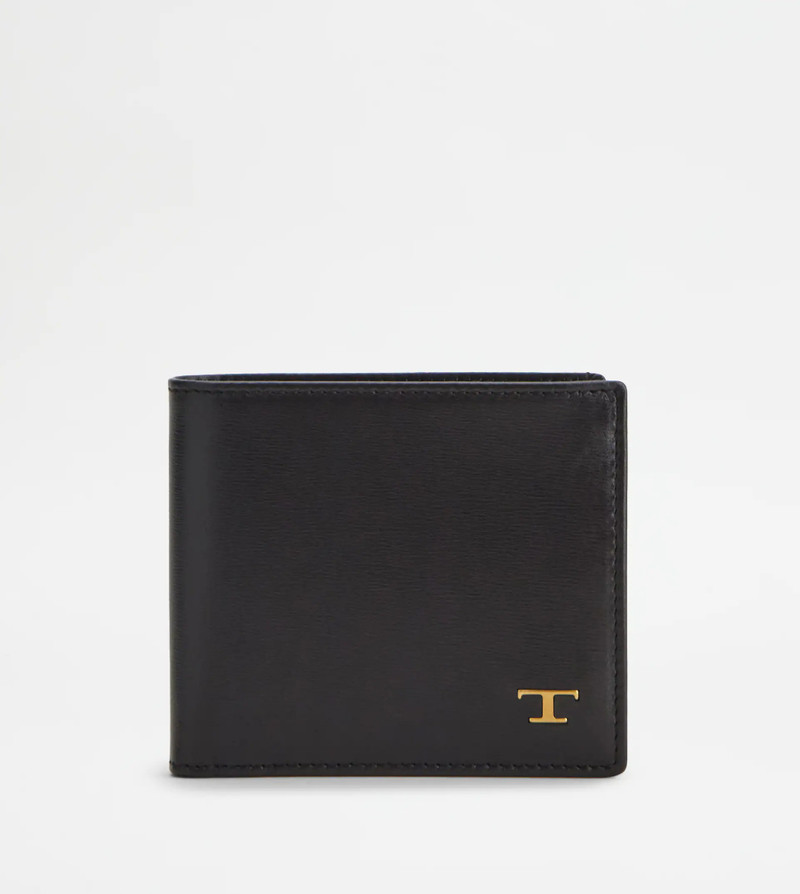 WALLET IN LEATHER - BROWN - 1