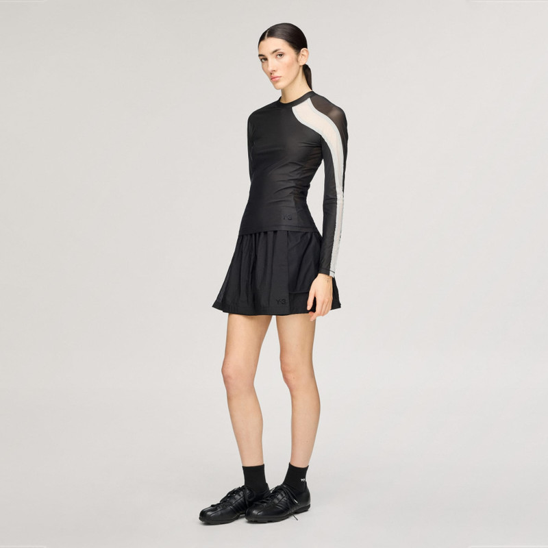Y-3 MESH FITTED LONGSLEEVE TEE 5