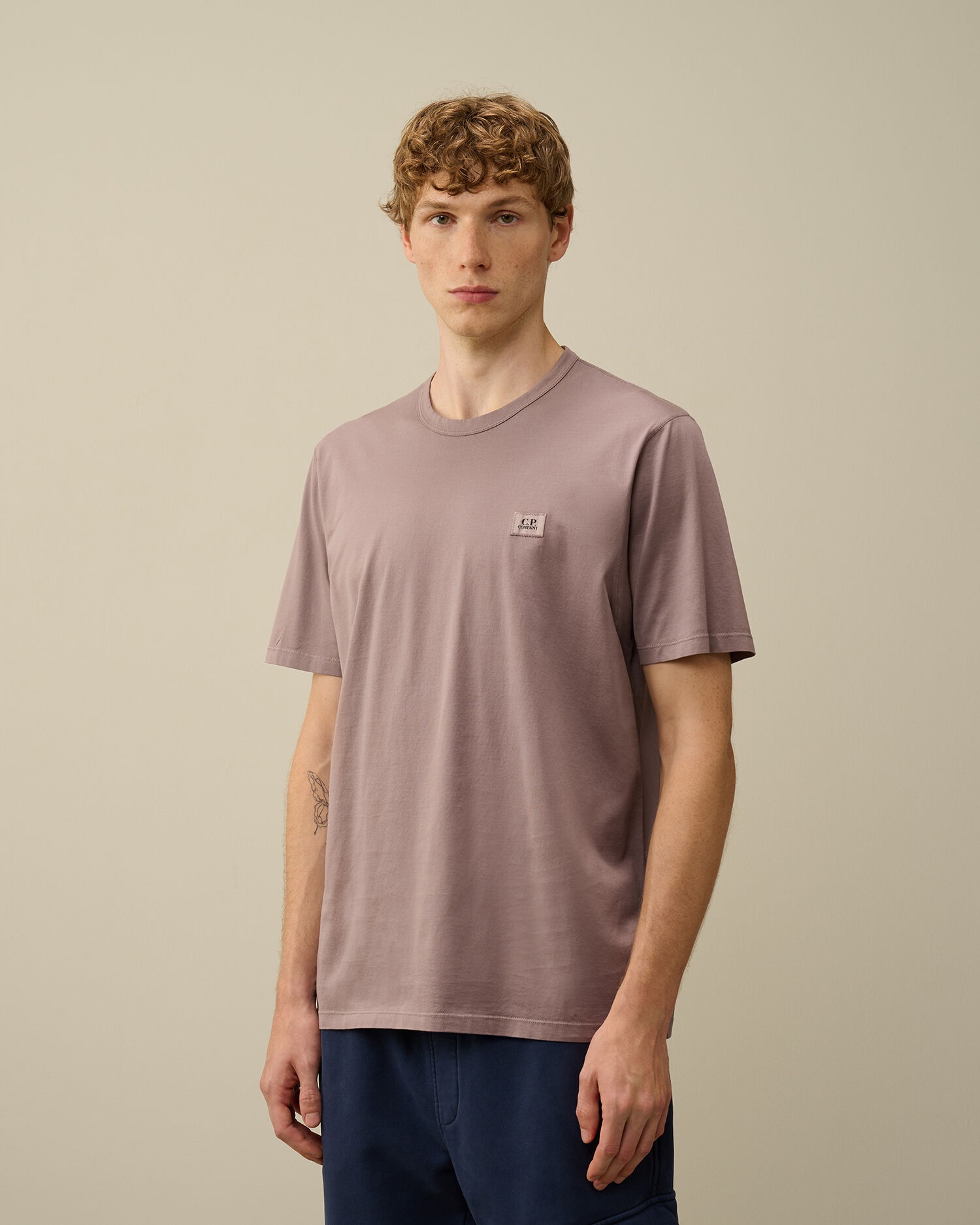 CP COMPANY｜ (70/2 Mercerized Jersey Logo T-Shirt (16CMT C.P. Company Mercerized 70/2 Jersey Gasato Printed Logo T