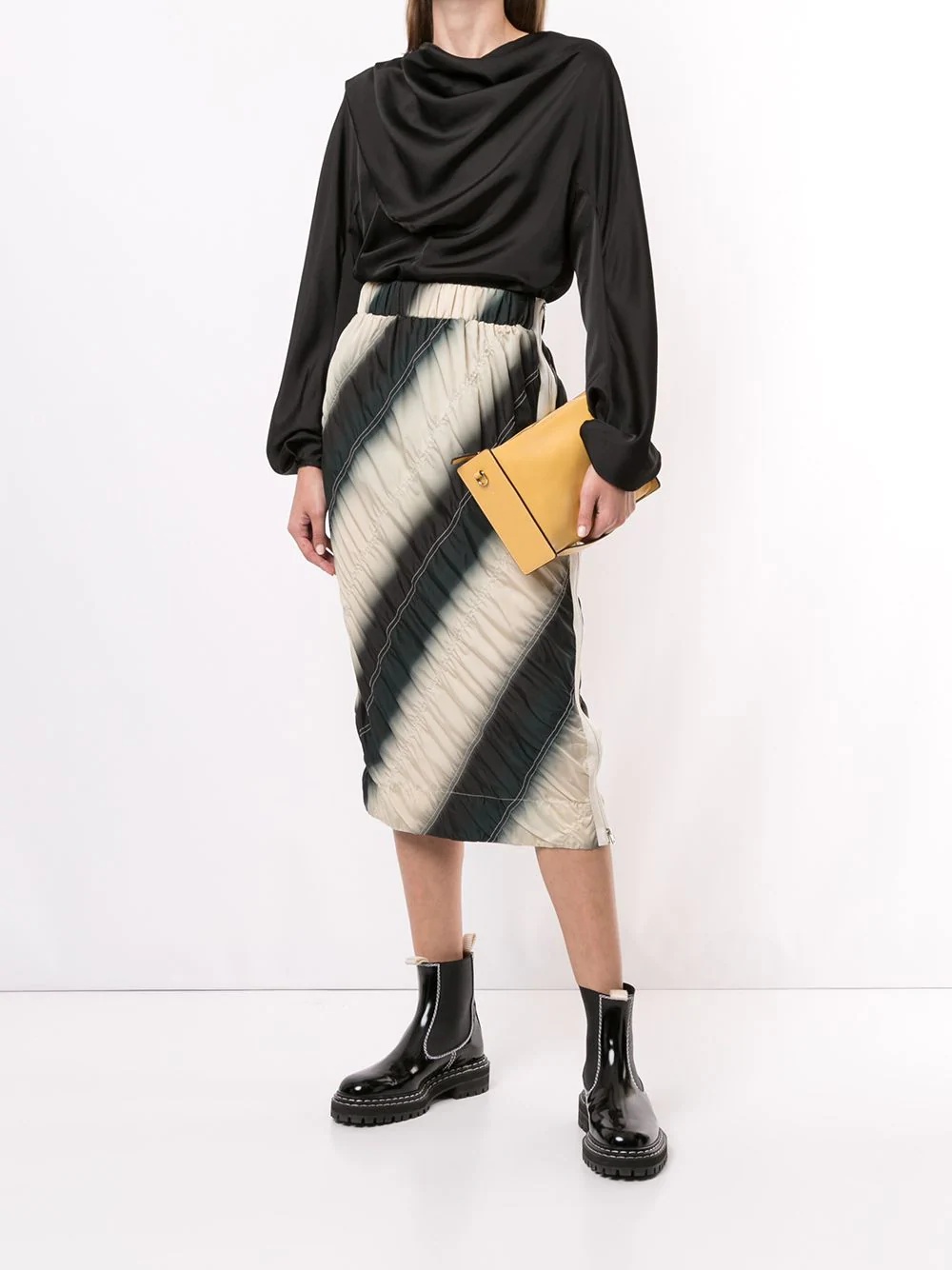 dip dye Parachute skirt - 2