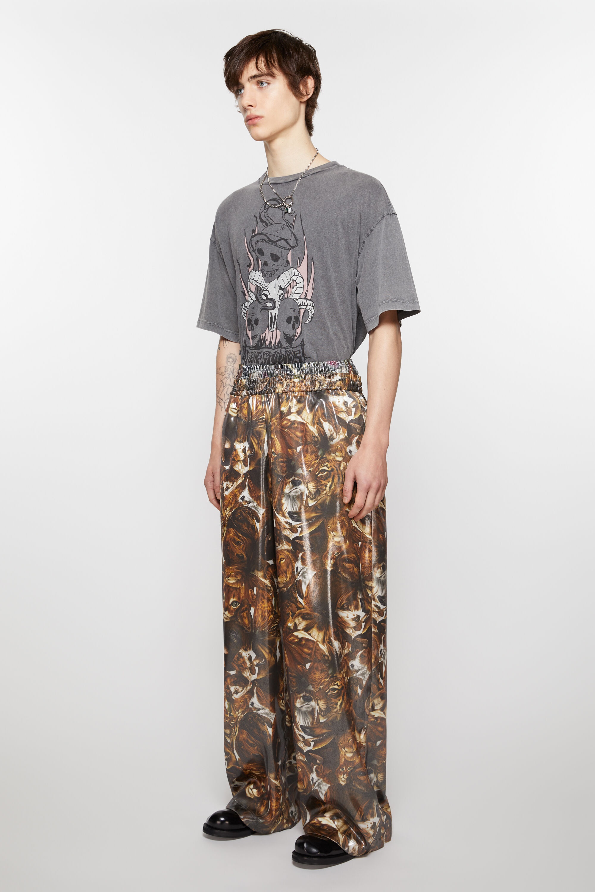 Print trousers - Brown/multi - 3