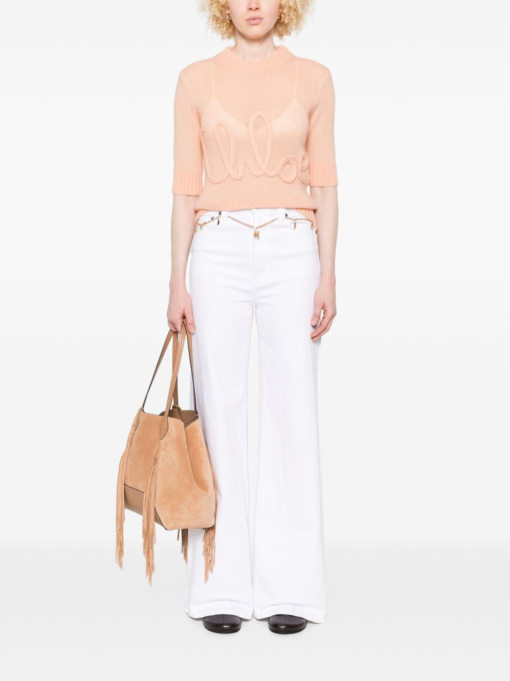 Chloé logo wool jumper - 5