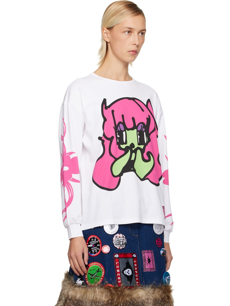 White Bashful Oversized Jersey T-shirt 2