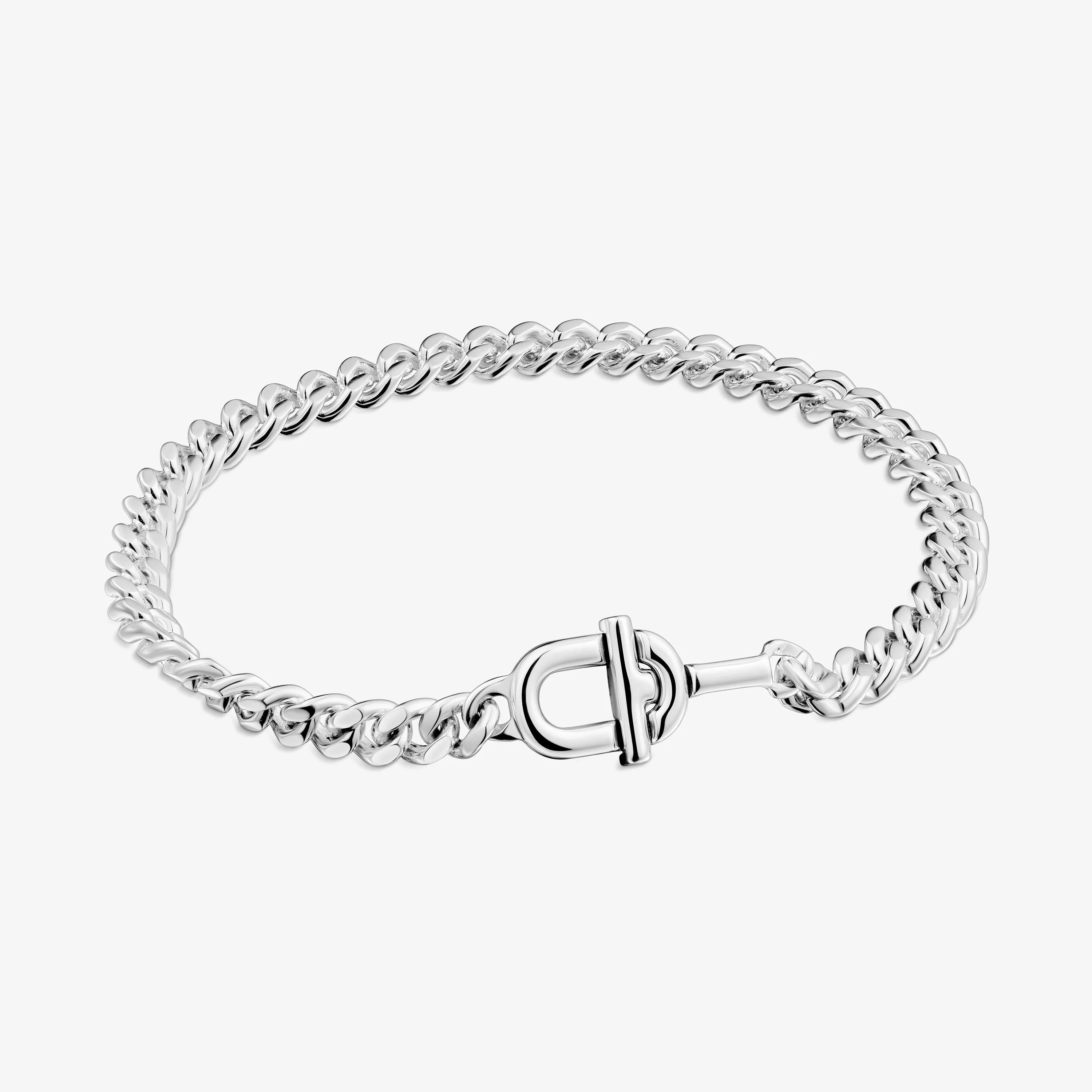 Large TOUS MANIFESTO curb chain Bracelet in silver - 1