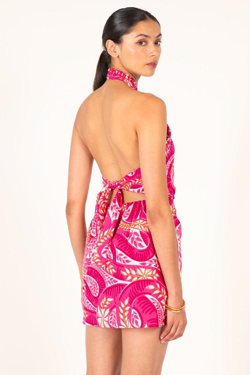 Mini Dress Manon - Pink Holy Snake 5