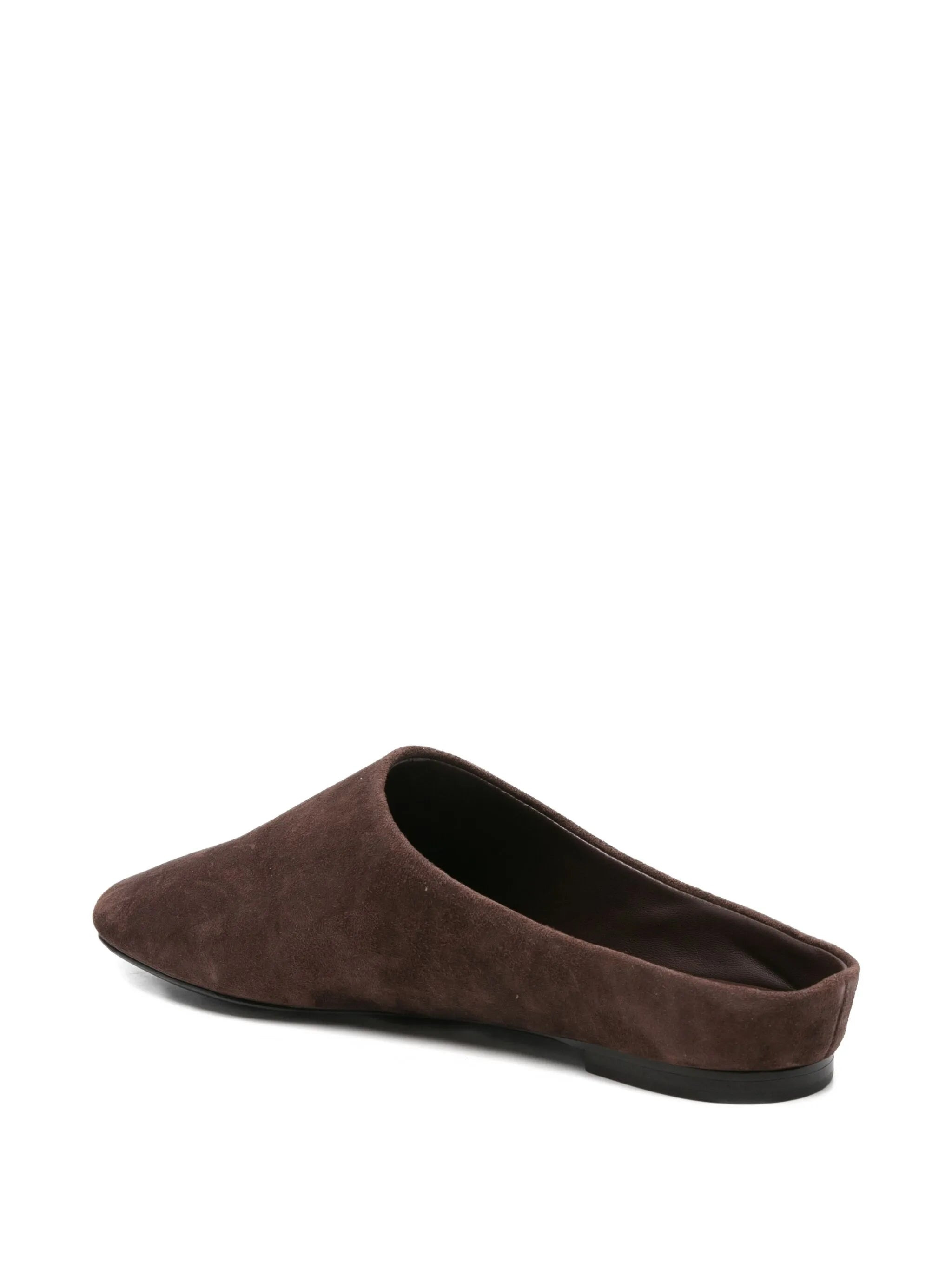 suede backless slippers - 3