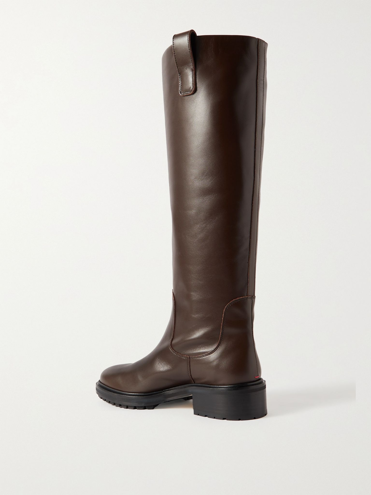 Henry leather knee boots Chocolate - 3