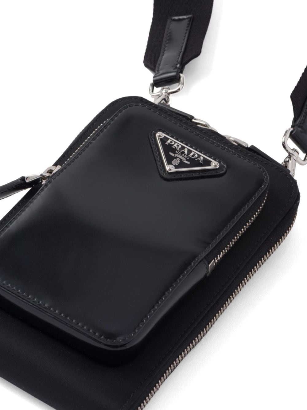 triangle-logo panelled smartphone case - 5