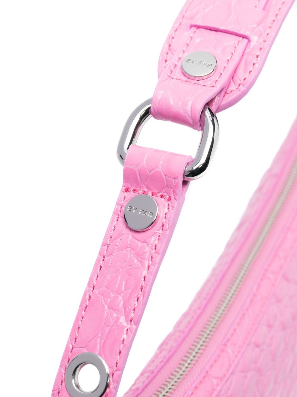 Gib embossed crocodile-effect shoulder bag - 4