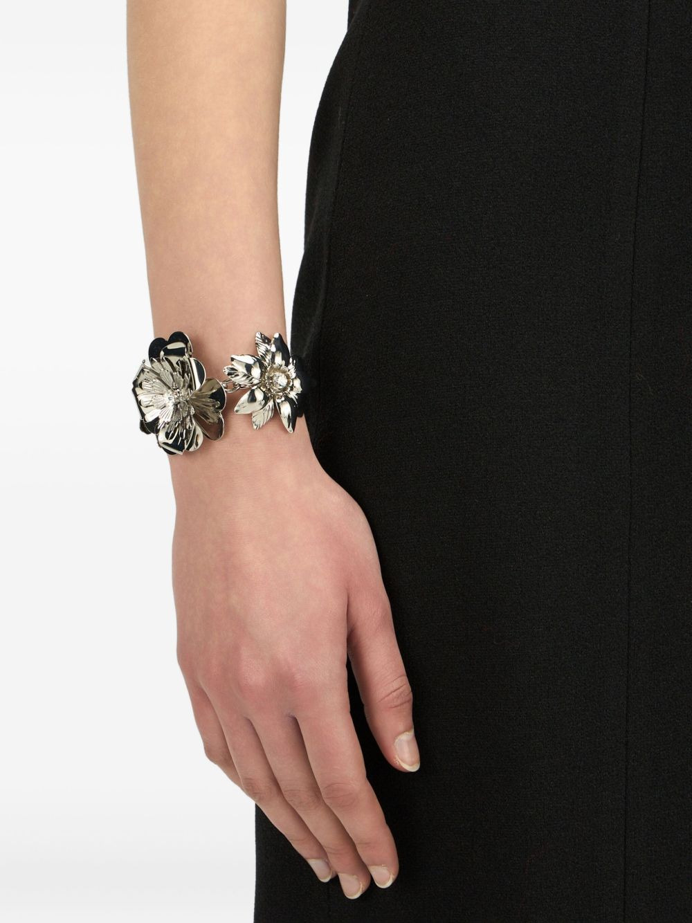 floral-appliqué bracelet - 4