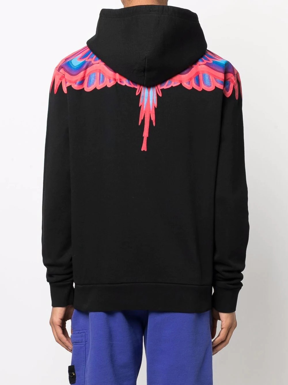 Curves Wings-motif hoodie - 4