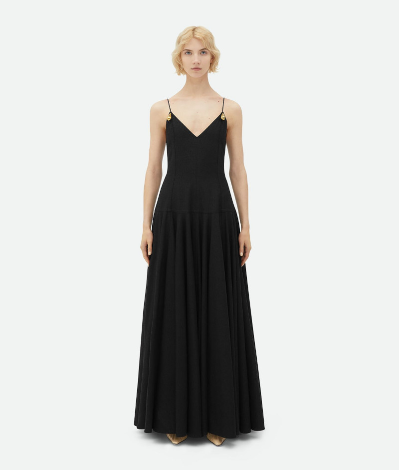 Metal Drops Cotton Long Dress - 1