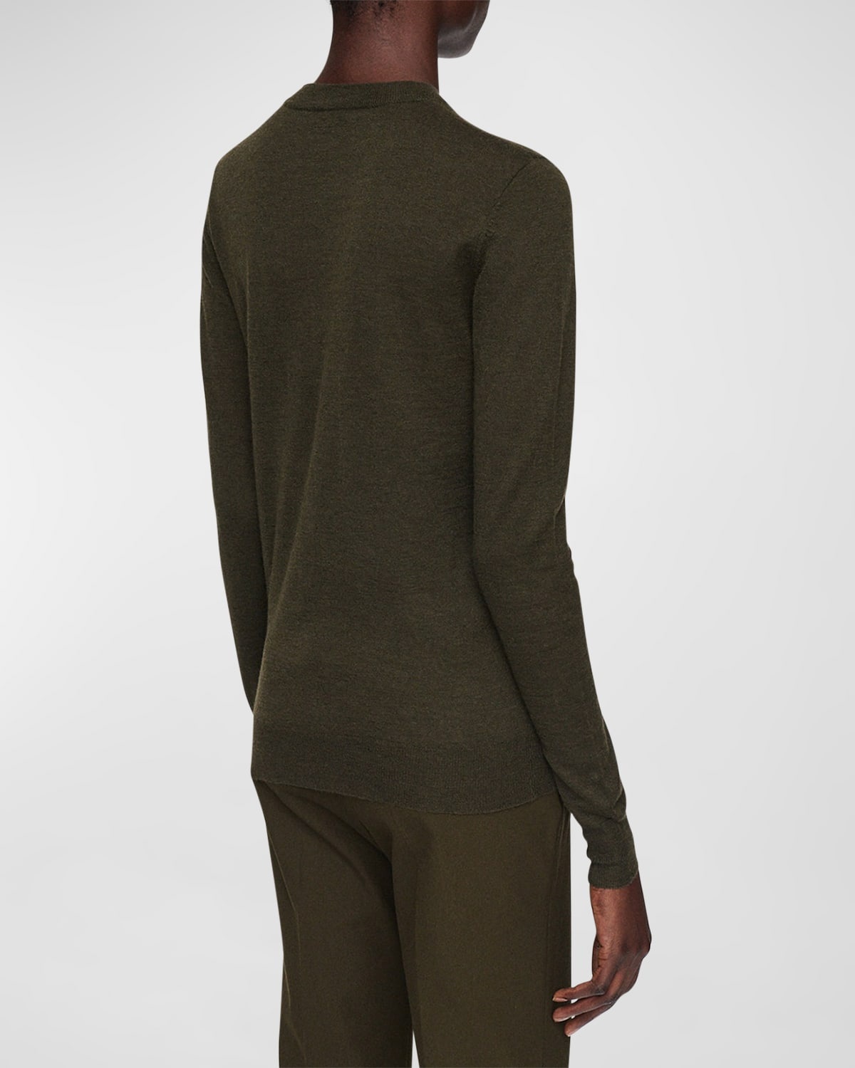 Cashmere Crewneck Knit Sweater - 4