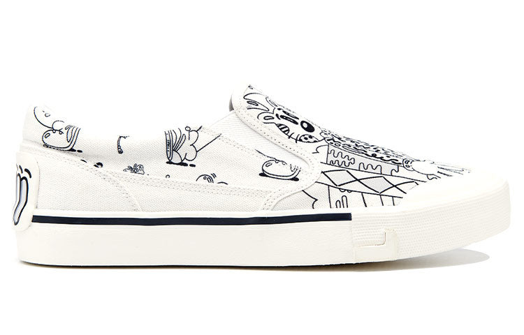 (WMNS) Li-Ning Boogle x Steven Harrington Skate Shoes 'White Black' AECR072-3 - 2