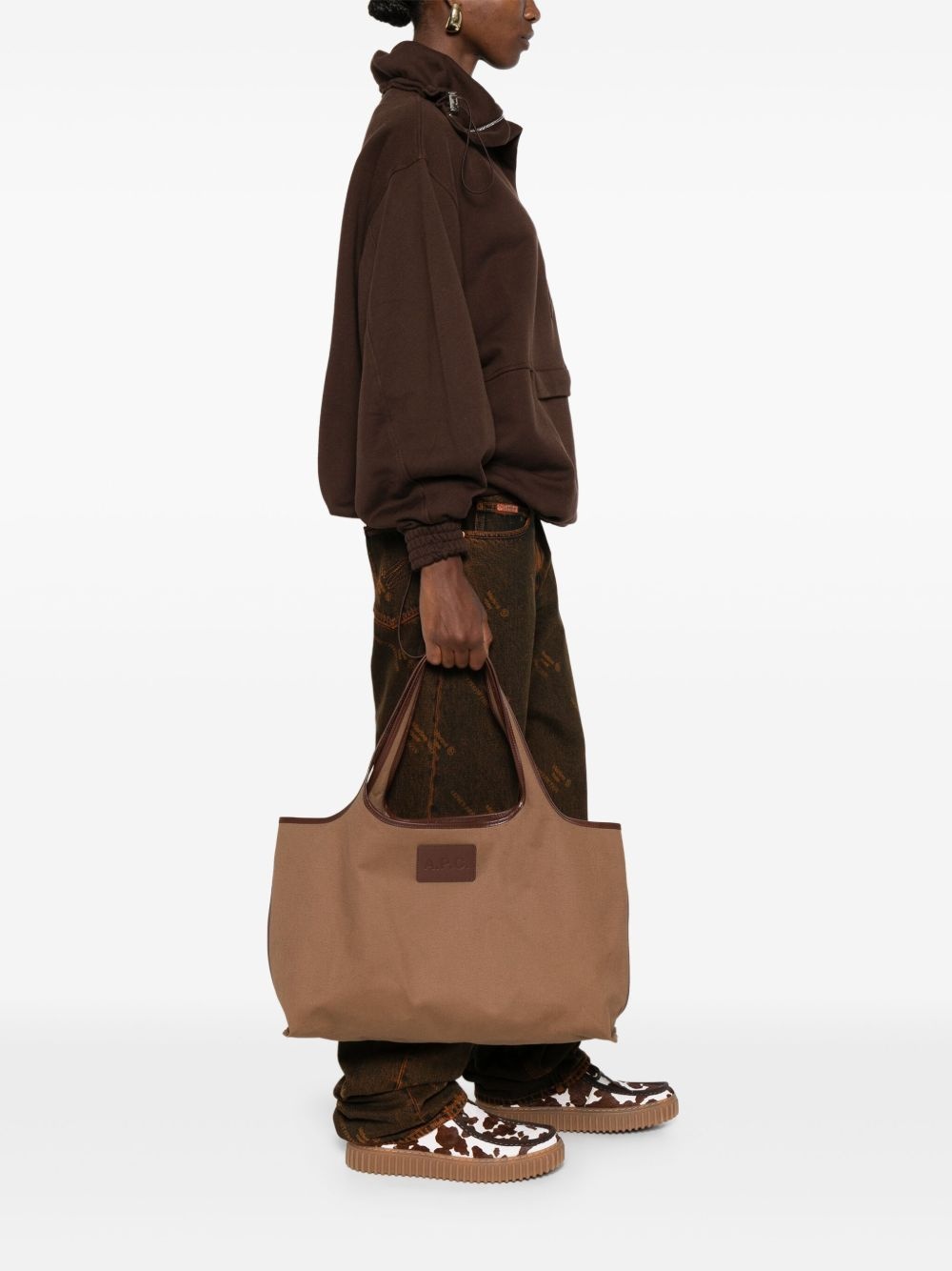 leather tote bag - 2