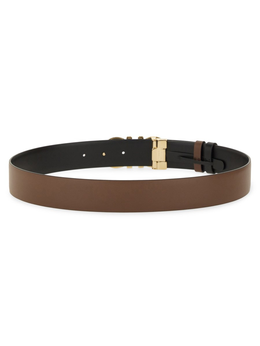 REVERSIBLE LEATHER GANCINI BELT - 2