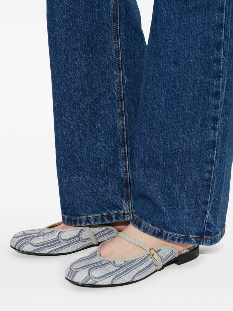 Etoile strap-detail leather mules 5