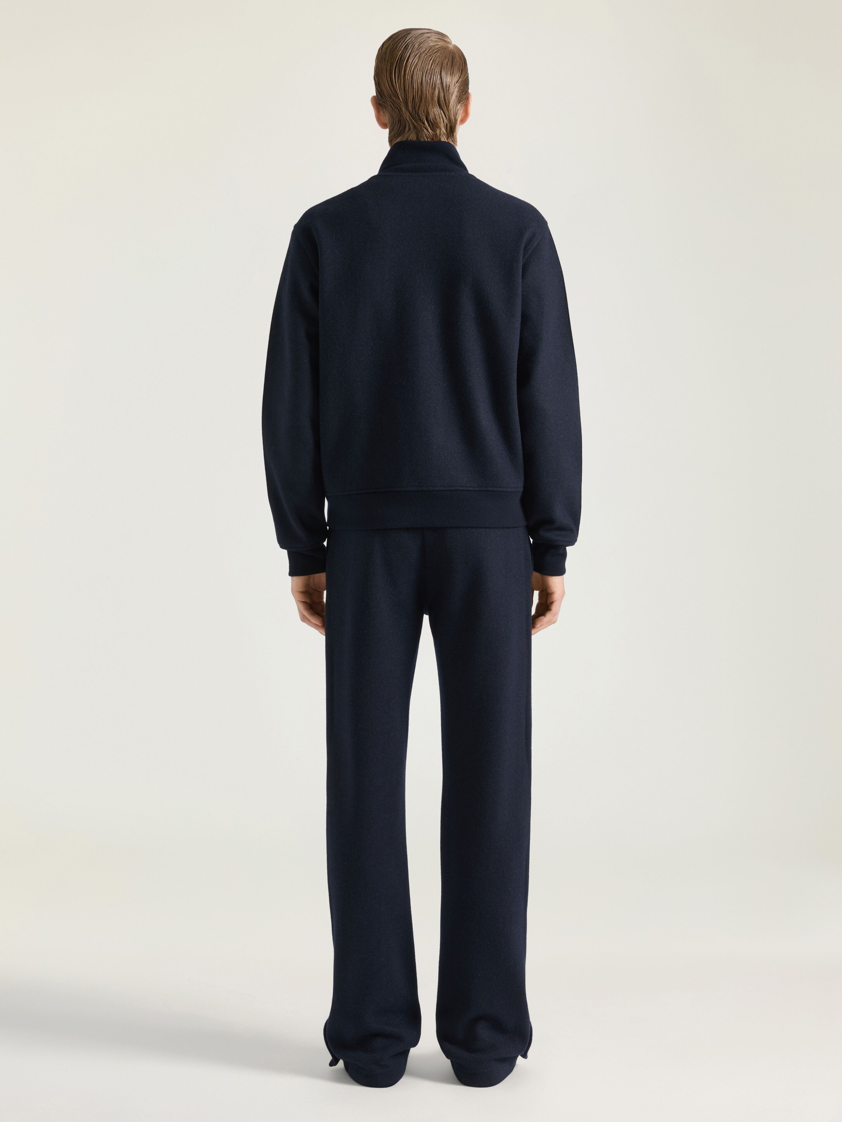 ZIPPED SWEATSHIRT IN WOOL CASHMERE WITH GIVENCHY PATCH - 3