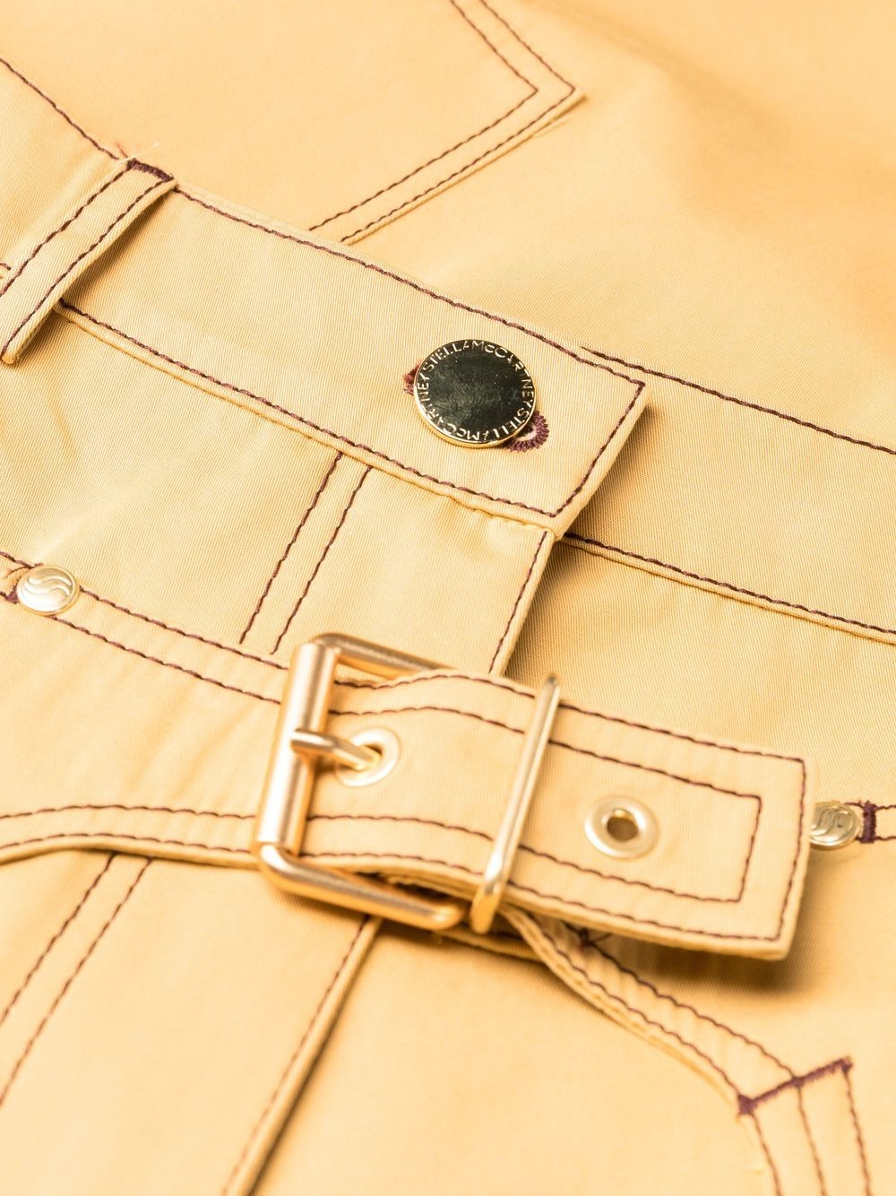 buckle-detail straight trousers - 5