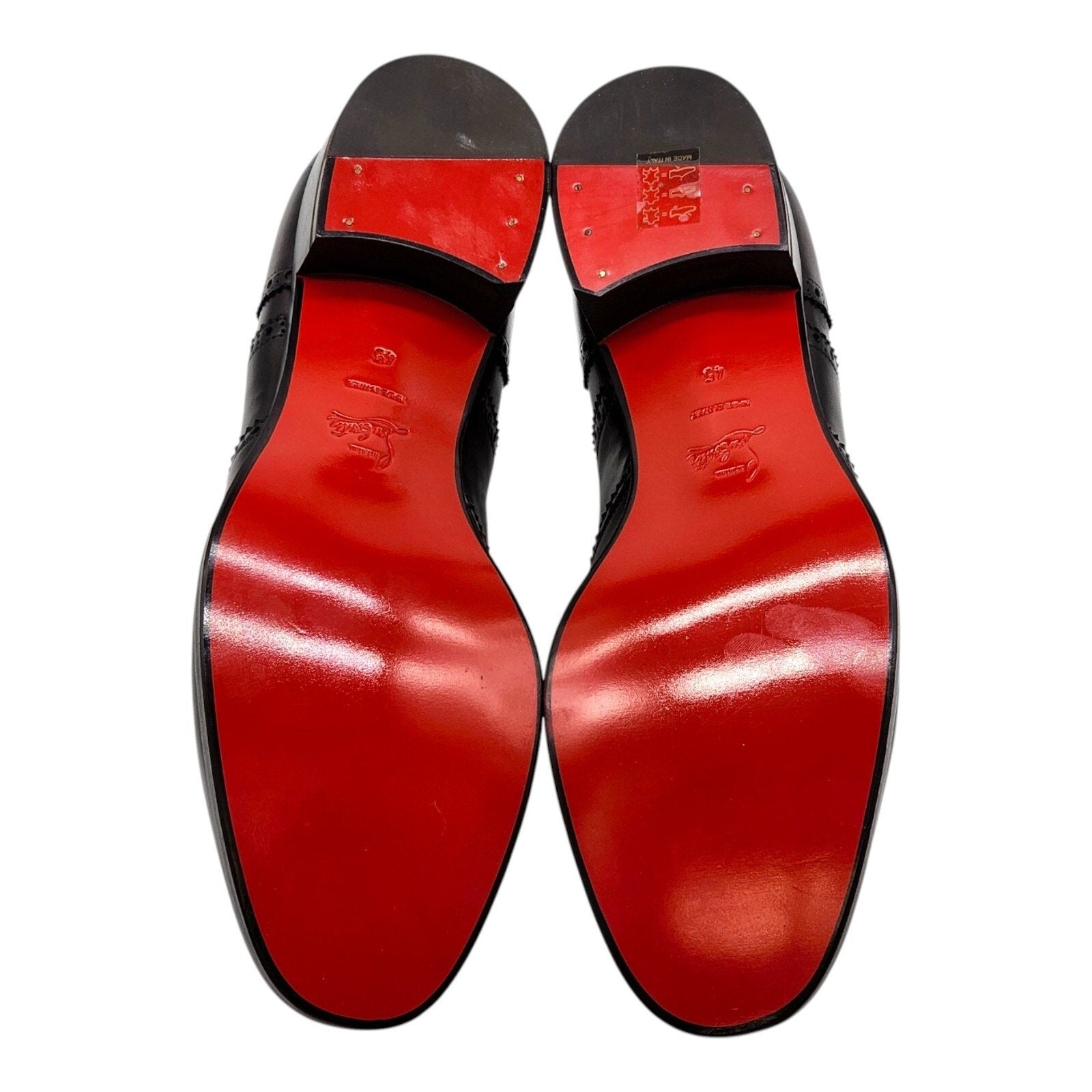 ドレスシューズ・革靴・ビジネスシューズ Christian Louboutin Men's Brogue Leather Oxford Dark Brown Christian Louboutin Men's Brogue Leather Oxford Shoes Dark