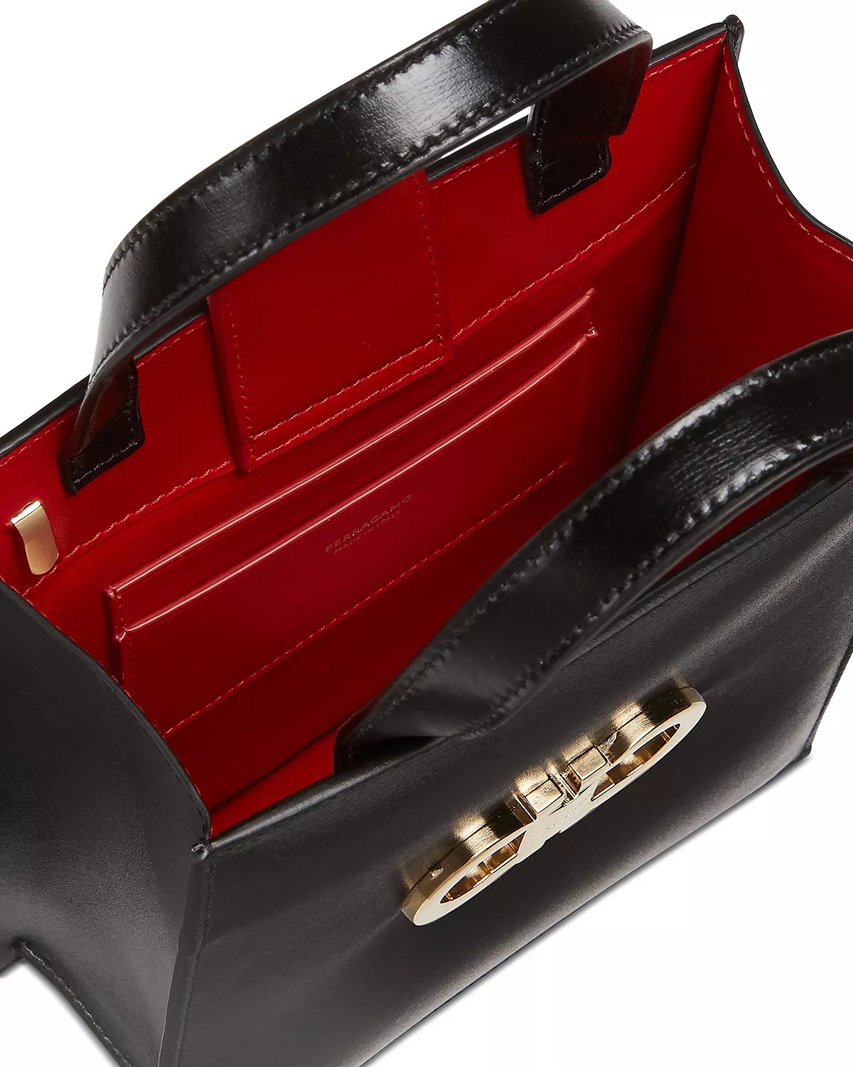 【Ferragamo】 Double Gancio バイカラー ミニトートバッグ FERRAGAMO Double Gancio Bicolor Mini Tote Bag