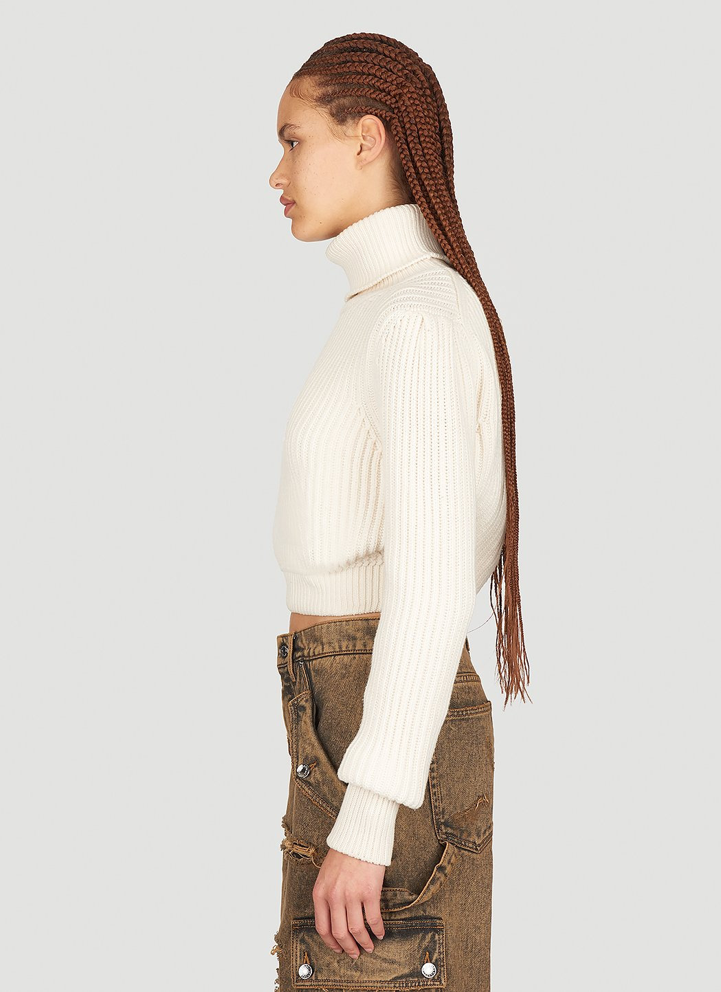 Dolce & Gabbana Women Crop Rib Sweater - 3