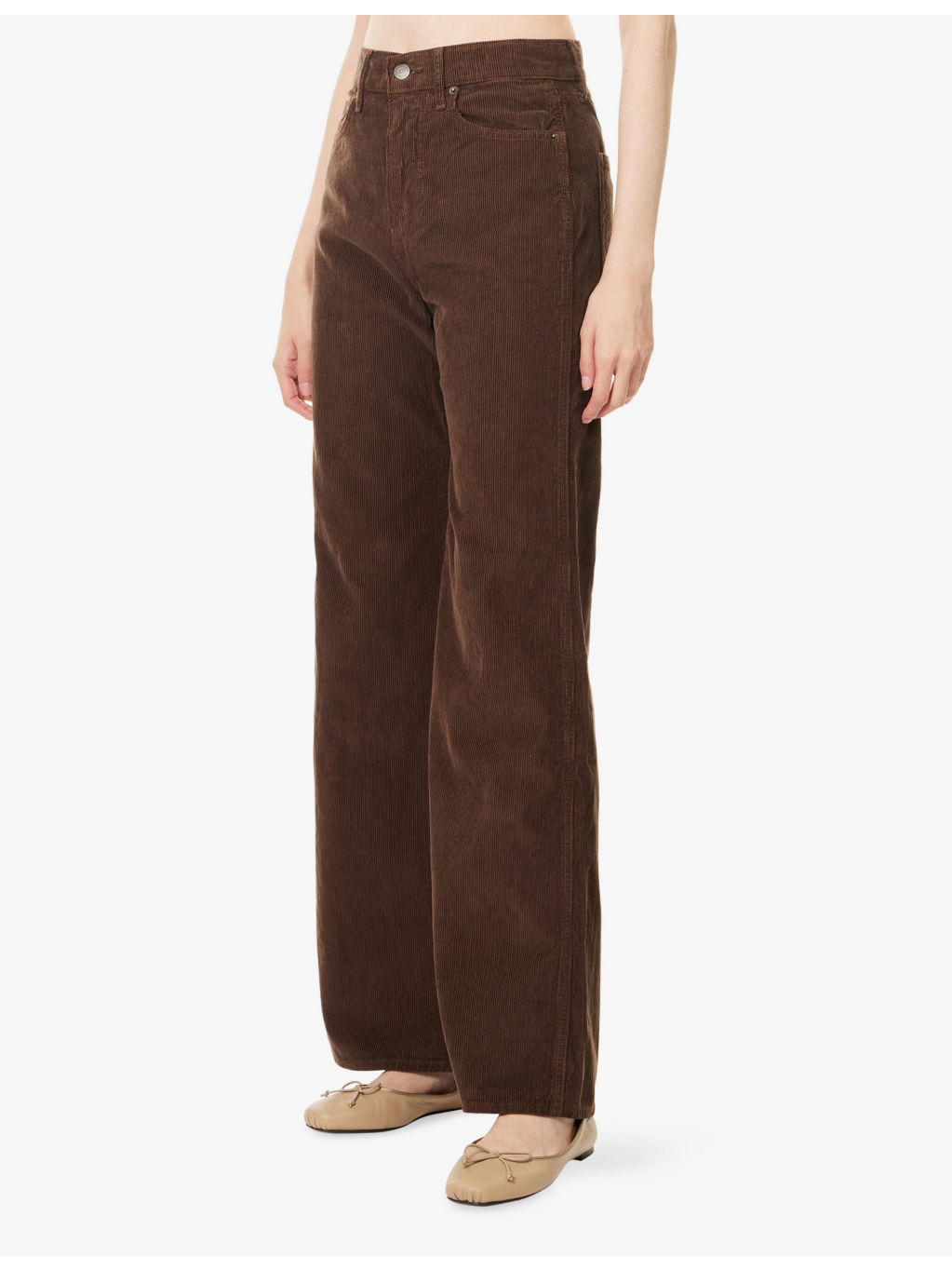 Taylored Corduroy Wide-Leg Cotton Trousers - 3