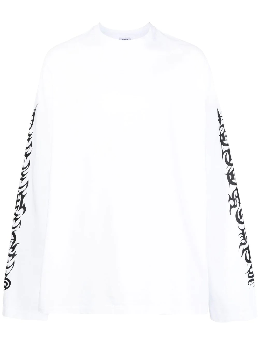 logo-print long-sleeve top - 1