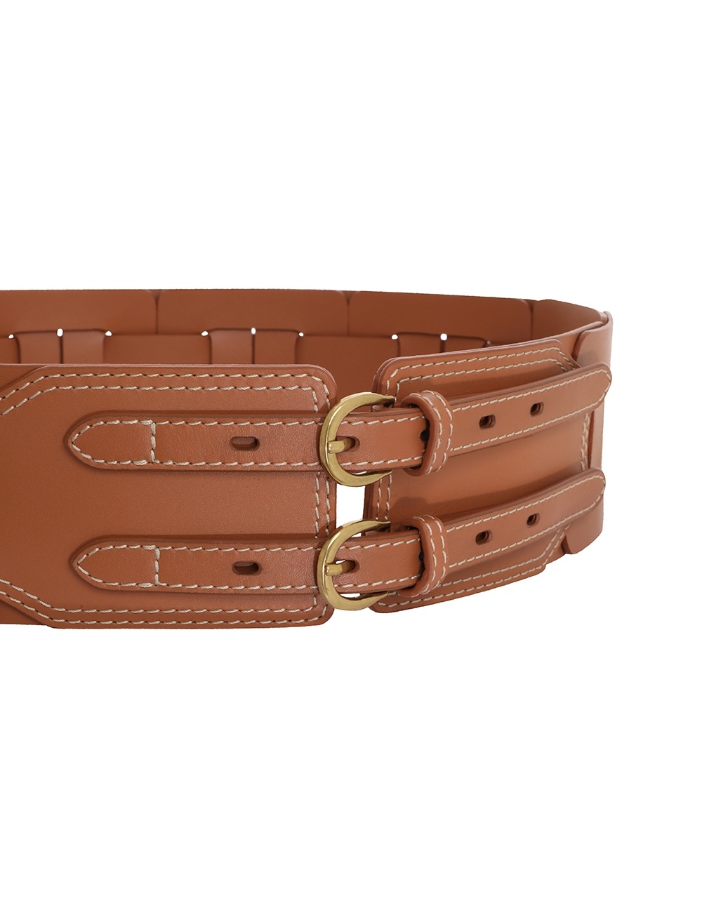 WIDE SQUARE LINK BUCKLE BELT - 3