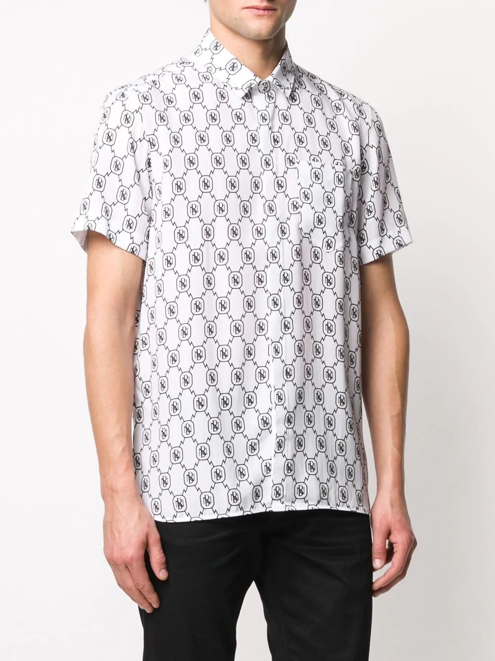 hologram logo short sleeve shirt - 3