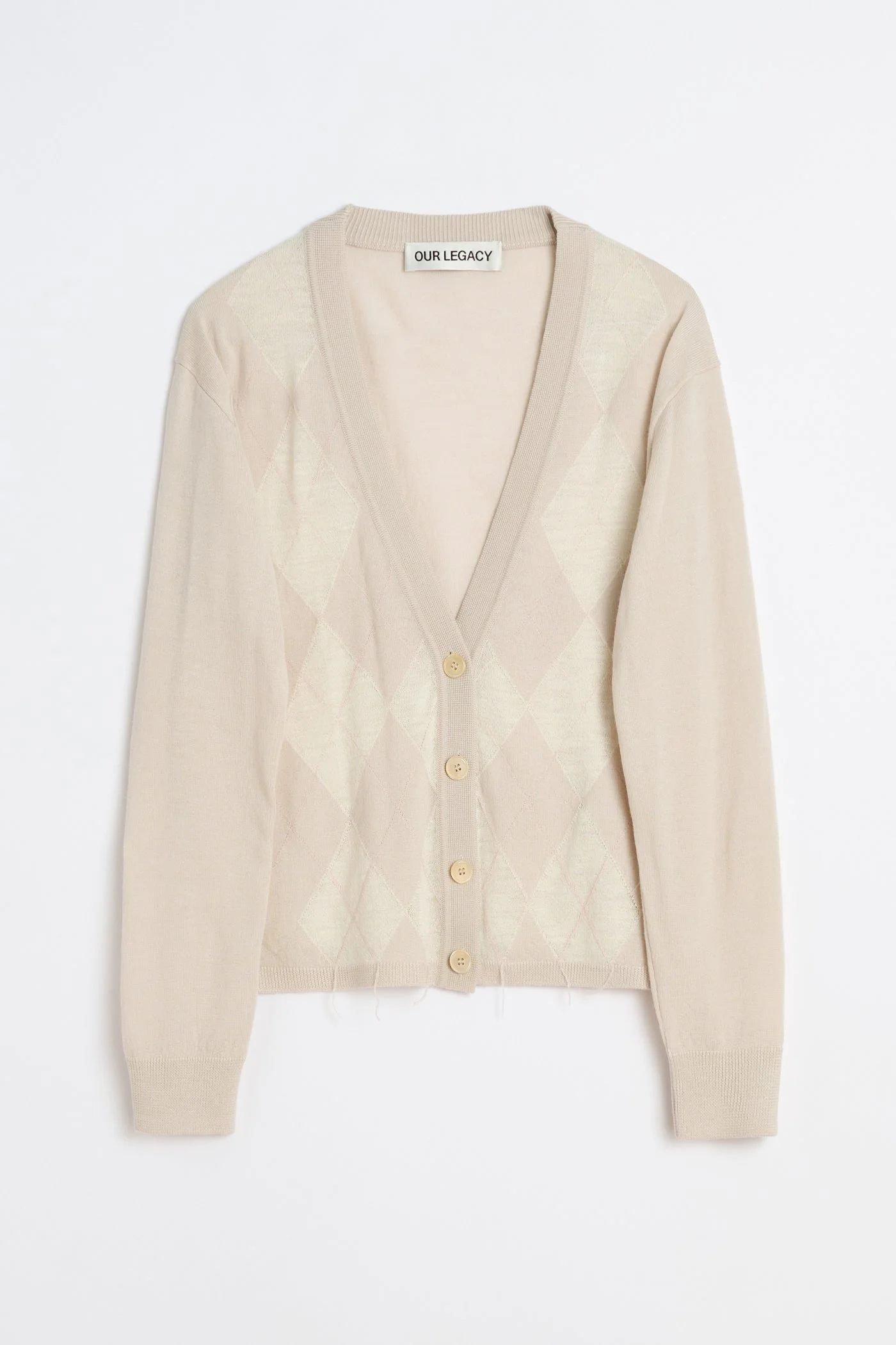 Ivy Cardigan Blossom Argyle Fine Wool - 1