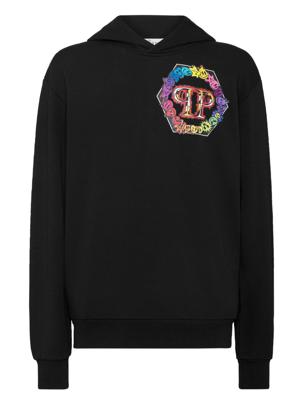 logo-detailed hoodie - 1