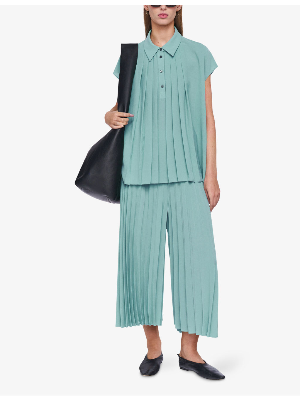 Anvers Pleated Wide-Leg High-Rise Crepe Trousers - 2