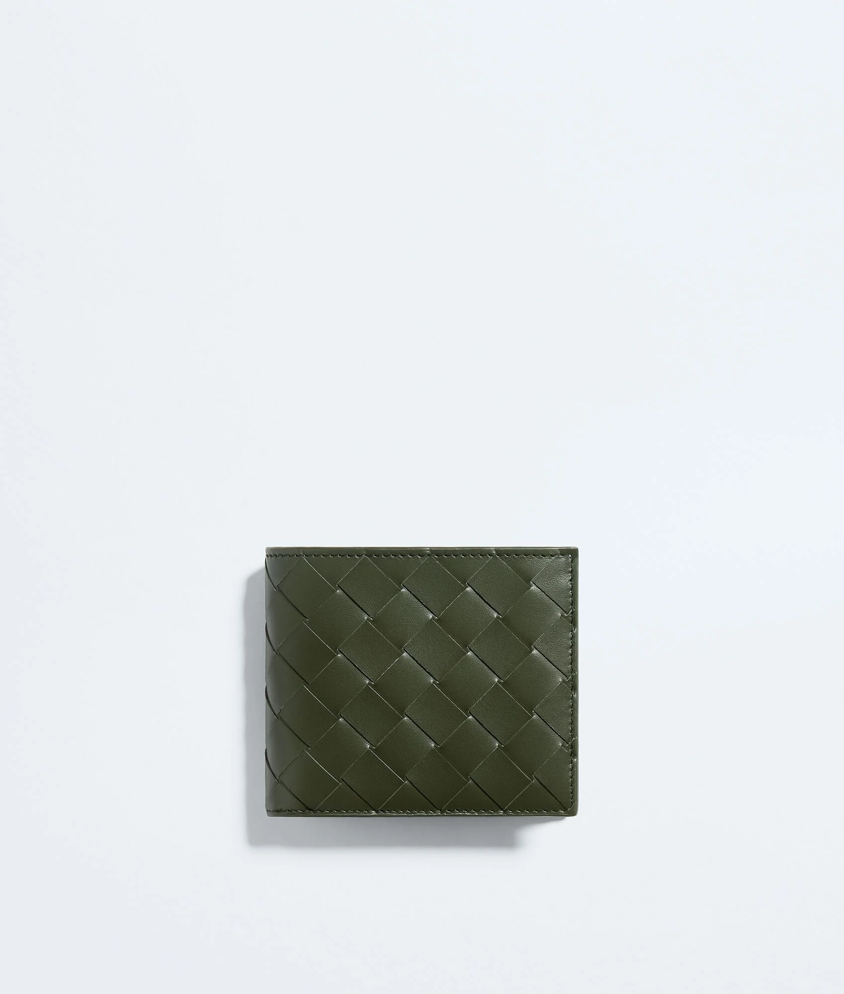 Intrecciato Bi-Fold Wallet with Coin Purse - 1