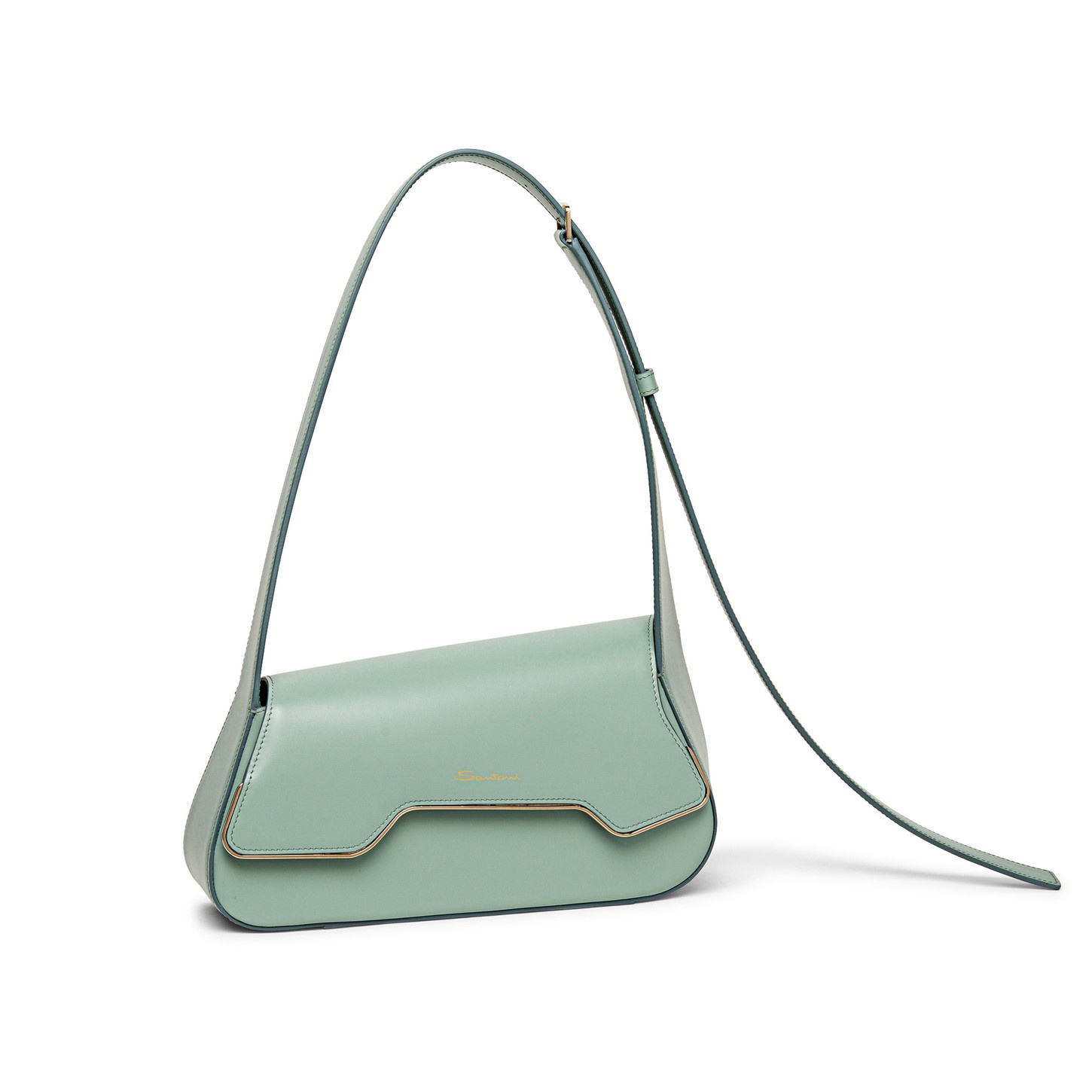 Teal leather ThePluto bag - 4